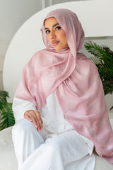 Feather Kuwaiti Cotton Scarf