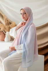 Pastel Gradient Organza Scarf