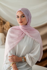 Blush Gradient Organza Scarf