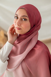 Brick Gradient Organza Scarf