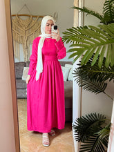 Linen Dress with Ribbon