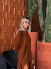 Wavy Turkish Linen Dress