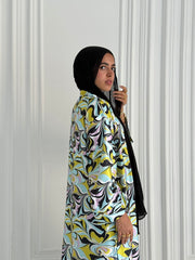 Sunny Waves Satin Cardigan