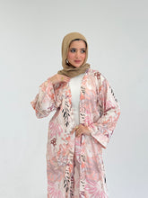 Pink Flory Satin Set