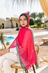 Garden blooms Printed Chiffon Scarf
