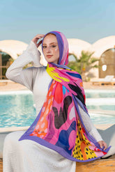 Gillian Printed Chiffon Scarf