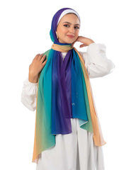 Gradient Chiffon Scarf