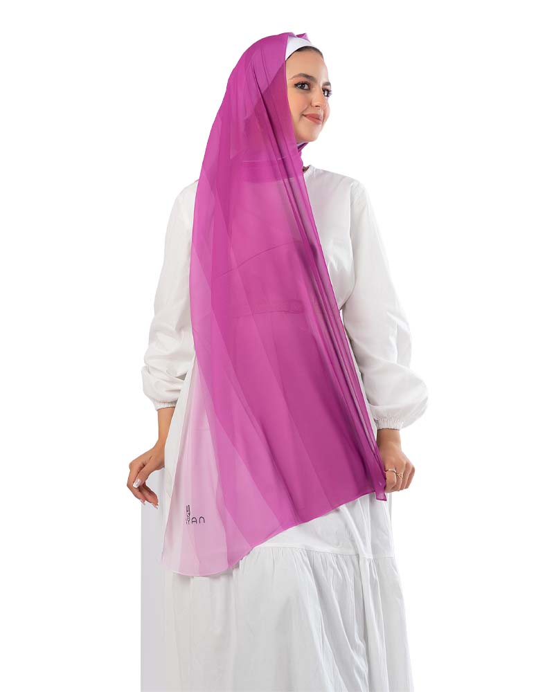 Gradient Chiffon Scarf