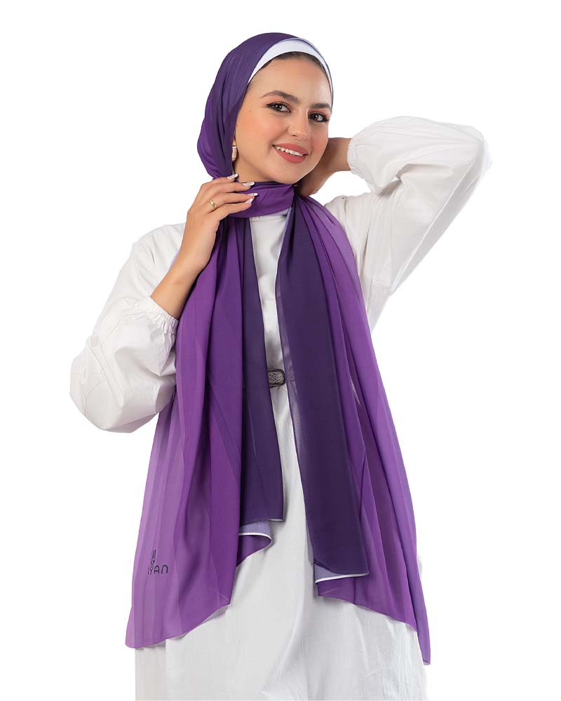 Gradient Chiffon Scarf