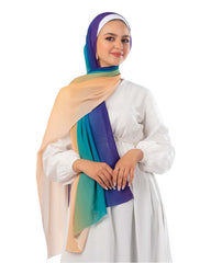 Gradient Chiffon Scarf