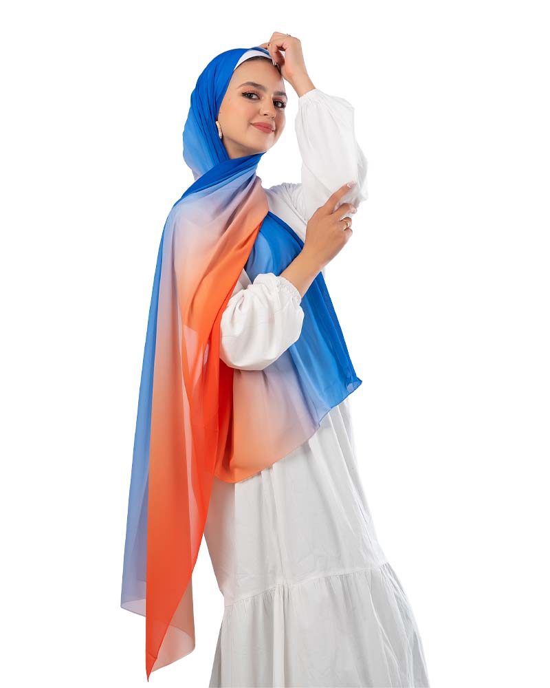 Gradient Chiffon Scarf