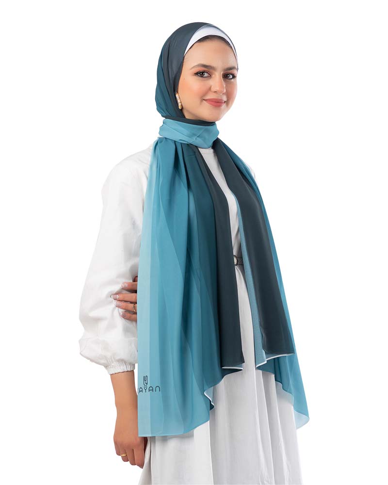 Gradient Chiffon Scarf