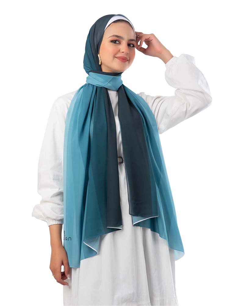 Gradient Chiffon Scarf