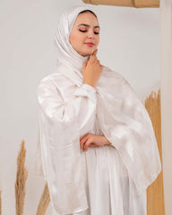 Satin chiffon scarf