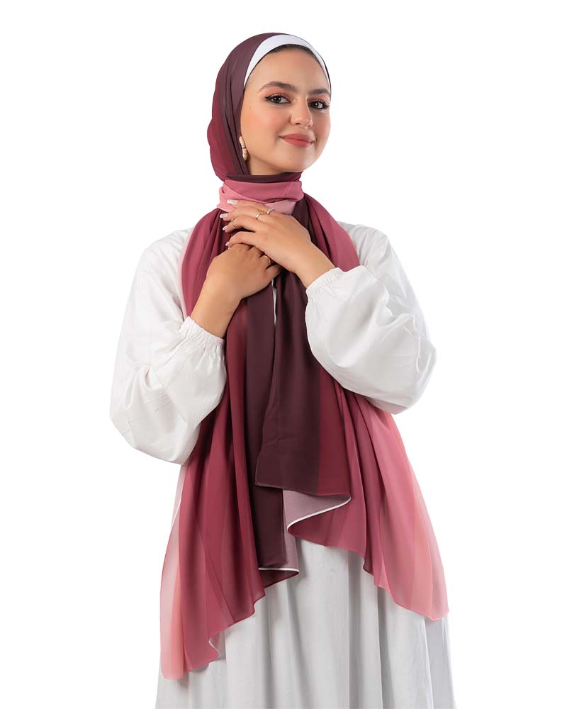 Gradient Chiffon Scarf