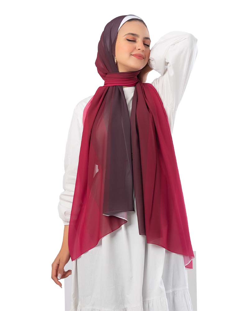 Gradient Chiffon Scarf