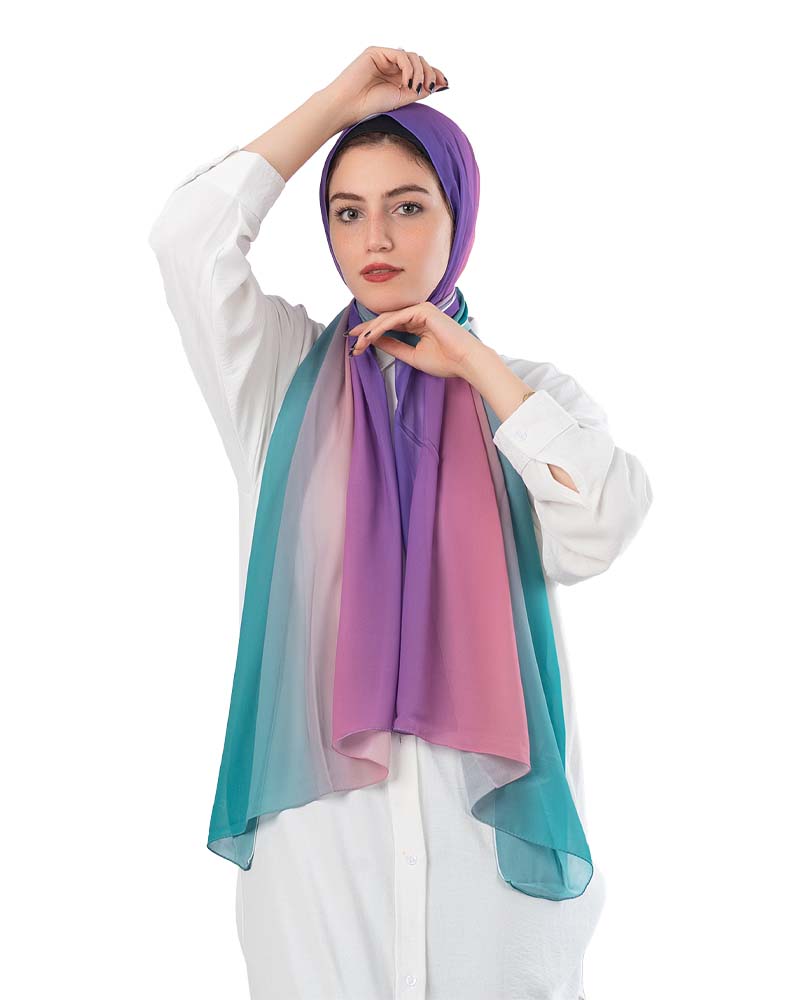 Gradient Chiffon Scarf