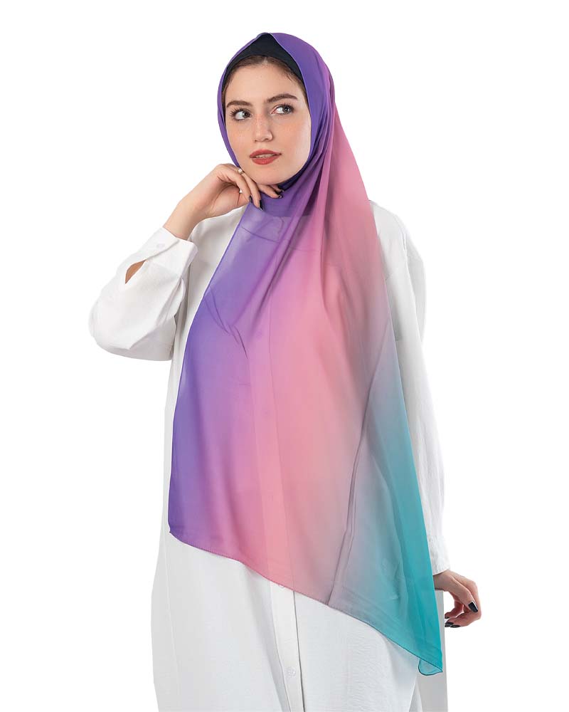 Gradient Chiffon Scarf