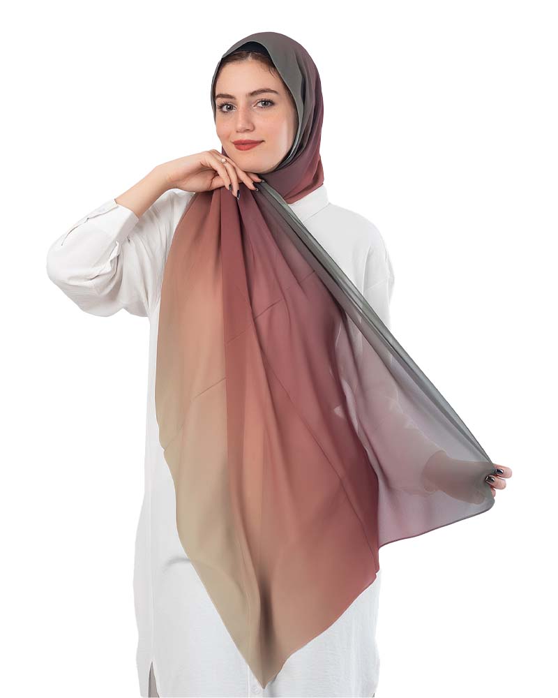 Gradient Chiffon Scarf