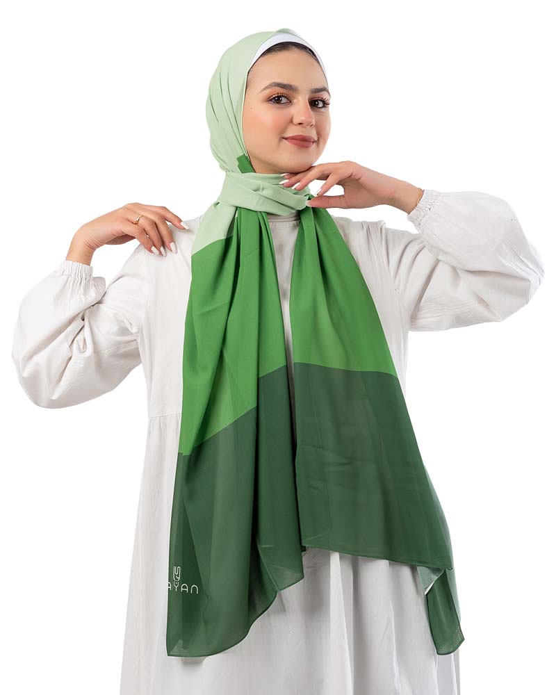 Gradient Chiffon Scarf