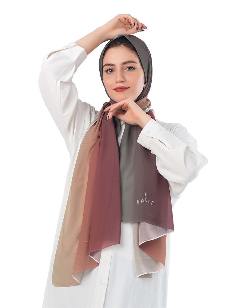 Gradient Chiffon Scarf