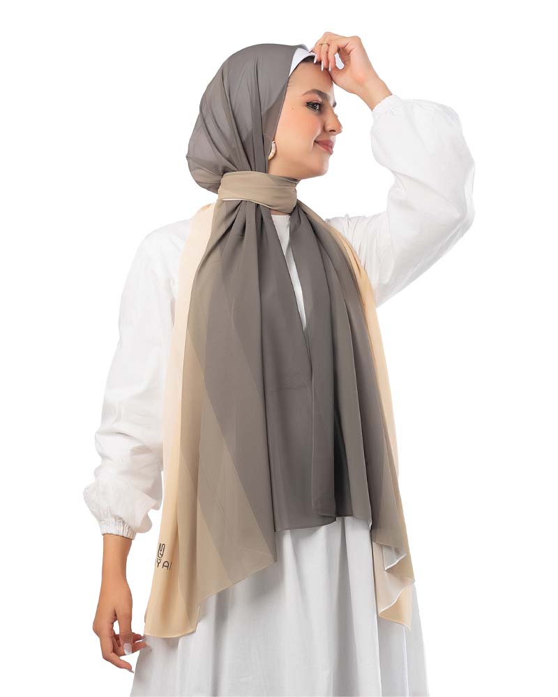 Gradient Chiffon Scarf