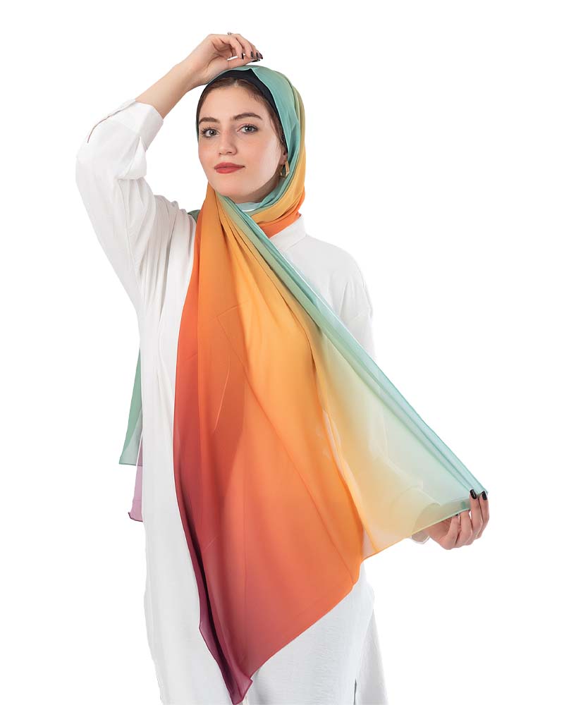 Gradient Chiffon Scarf