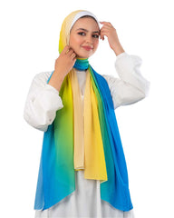 Gradient Chiffon Scarf