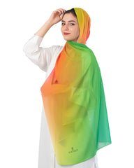 Gradient Chiffon Scarf