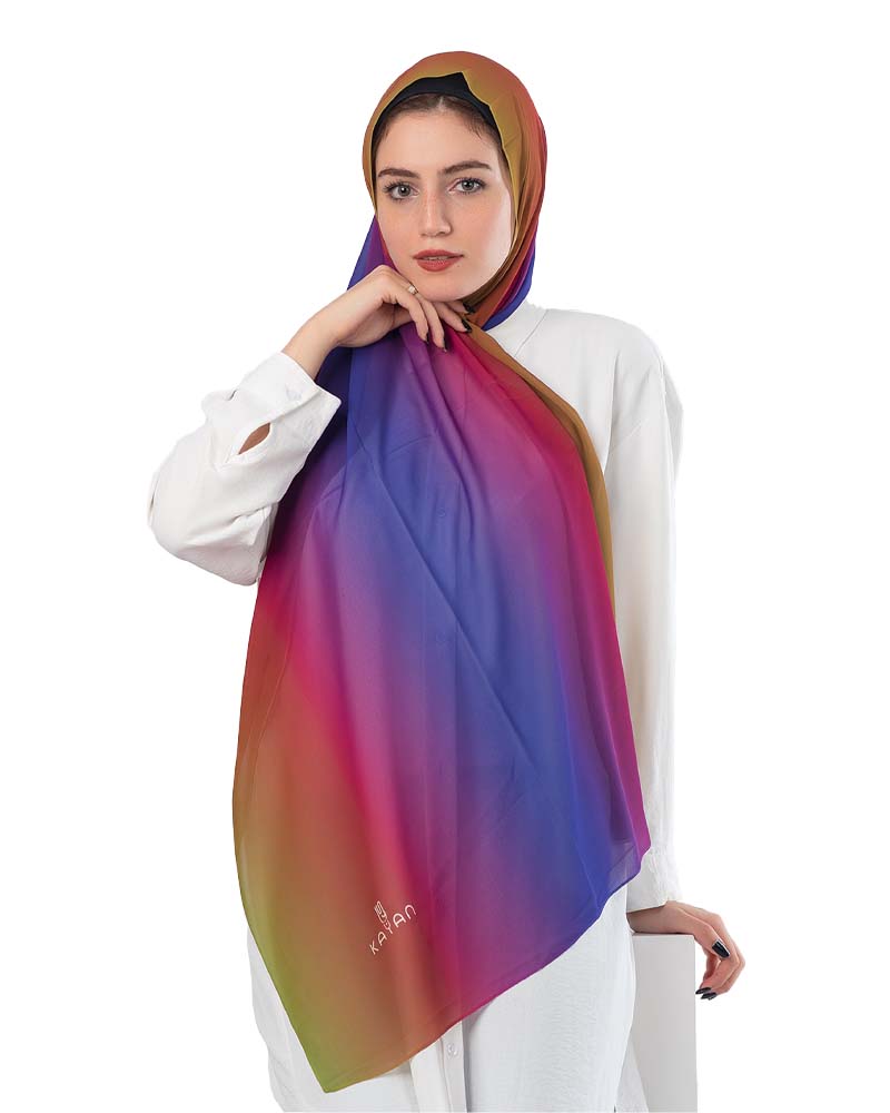 Gradient Chiffon Scarf