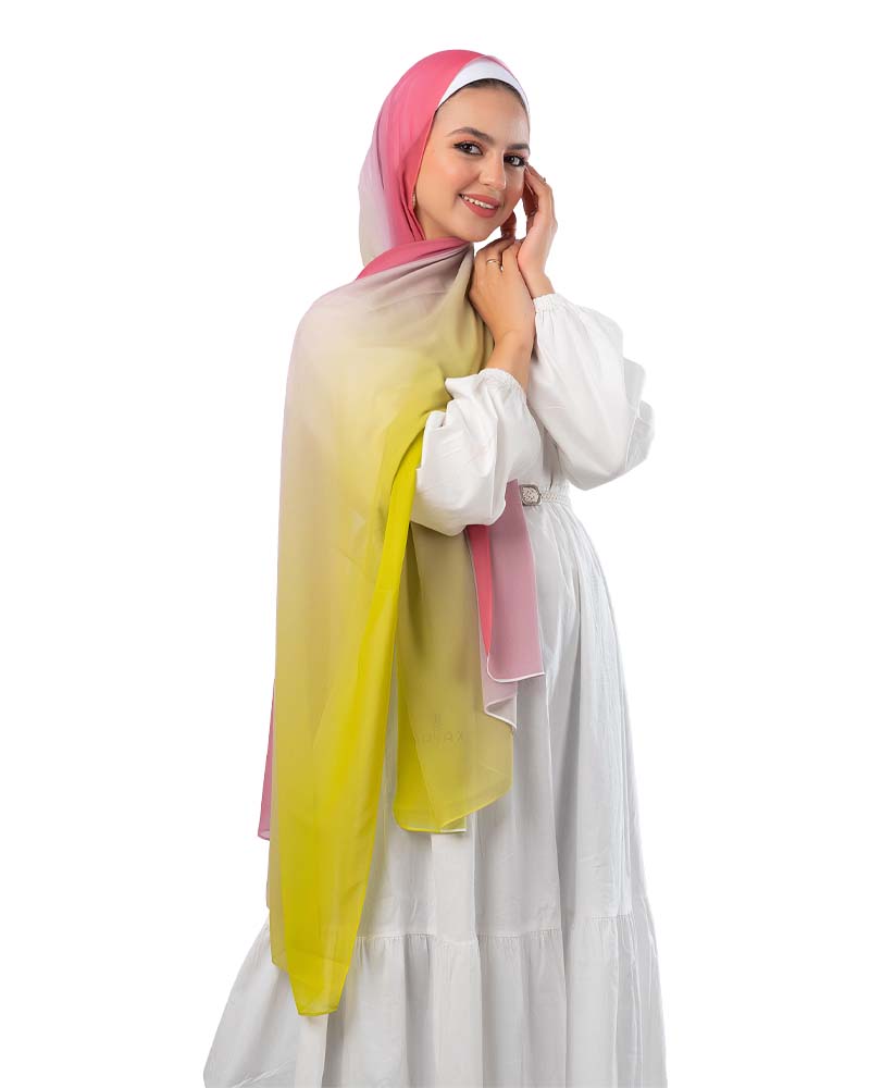 Gradient Chiffon Scarf