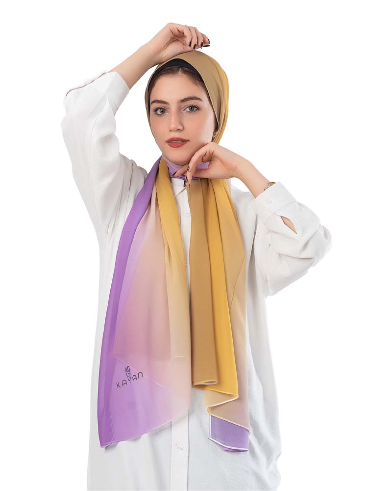 Gradient Chiffon Scarf