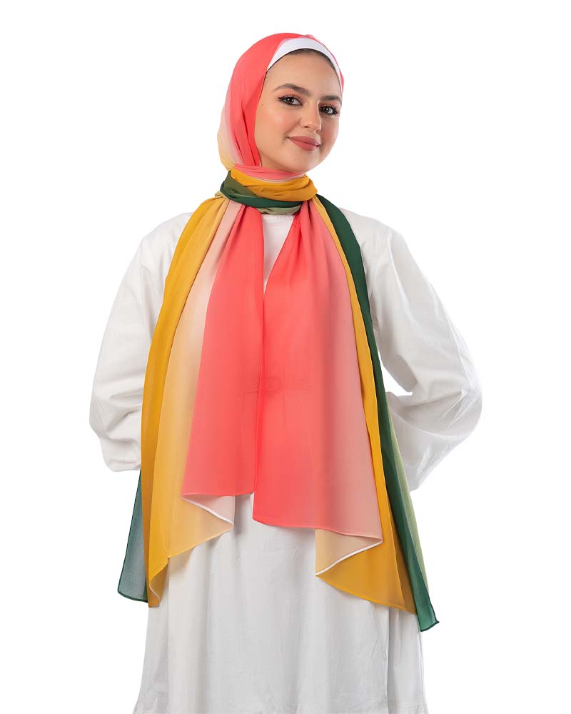 Gradient Chiffon Scarf