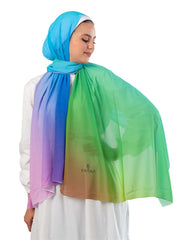 Gradient Chiffon Scarf