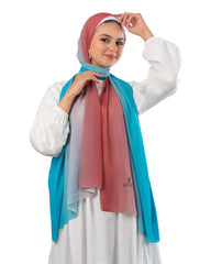 Gradient Chiffon Scarf