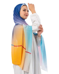 Gradient Chiffon Scarf