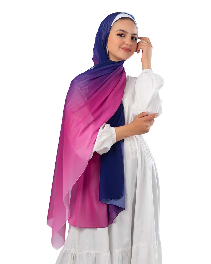 Gradient Chiffon Scarf