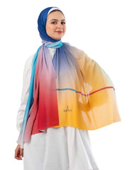 Gradient Chiffon Scarf