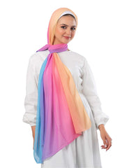 Gradient Chiffon Scarf