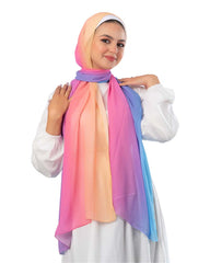 Gradient Chiffon Scarf