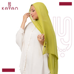 Chiffon Plain Scarf - Lime