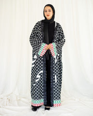 Black Palestinian Kaftan