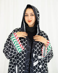 Black Palestinian Kaftan