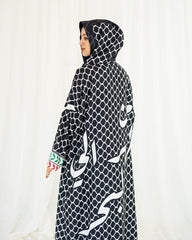 Black Palestinian Kaftan