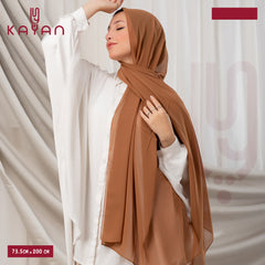 Long Plain Chiffon - Camel