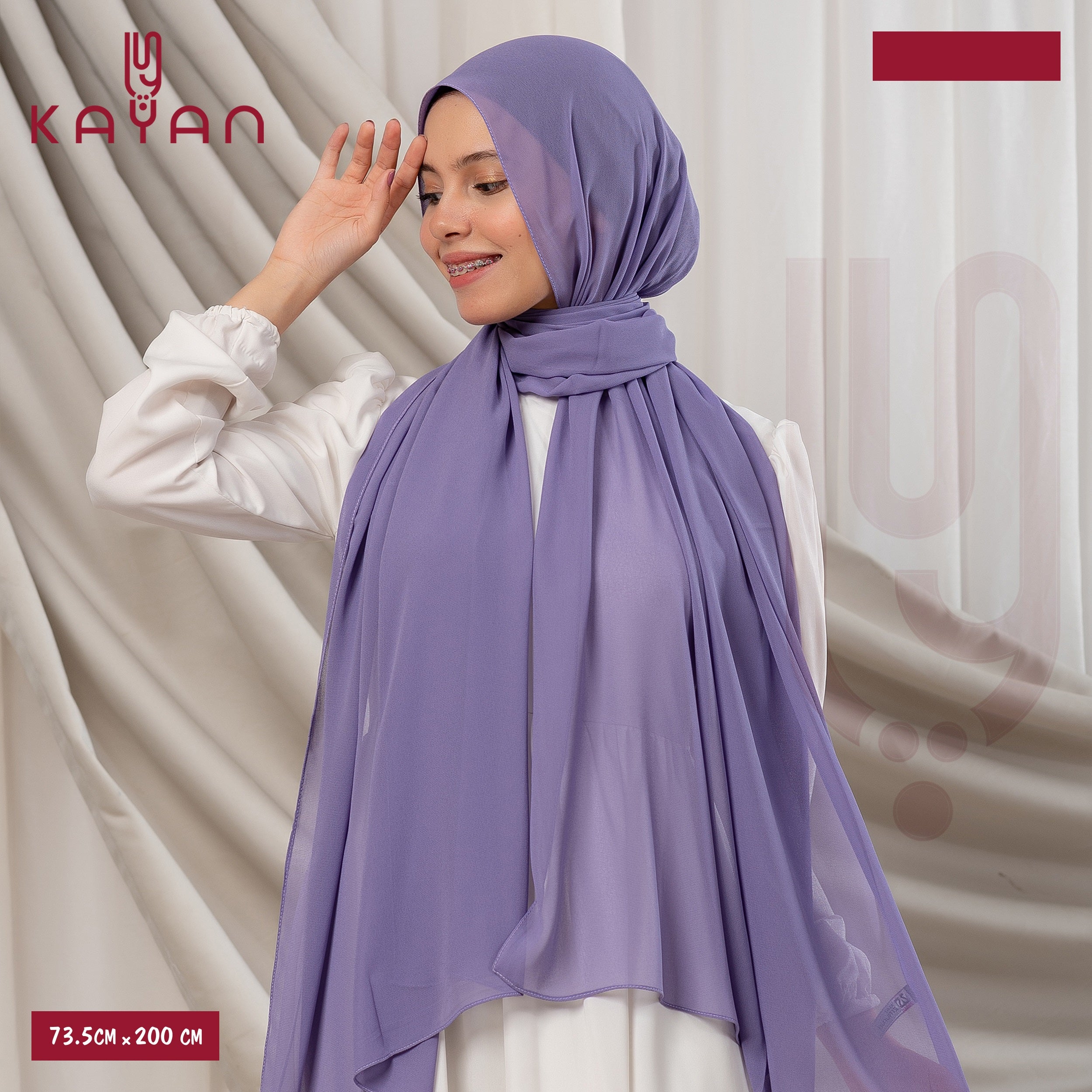 Long Plain Chiffon