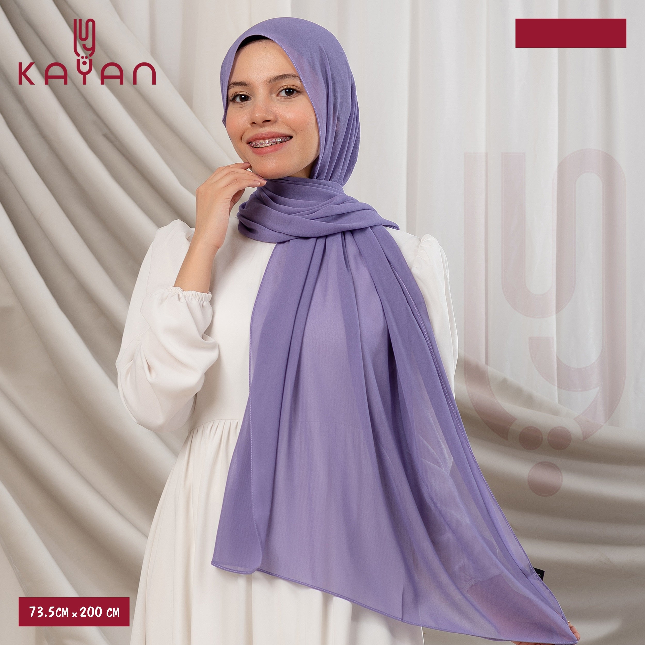 Long Plain Chiffon