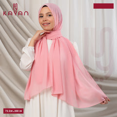 Long Plain Chiffon - Pink