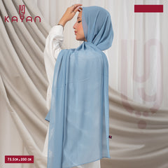 Long Plain Chiffon - Sky Blue