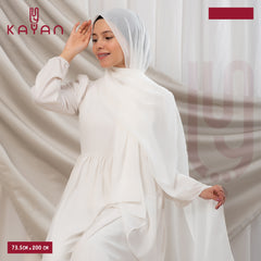 Long Plain Chiffon - Off White